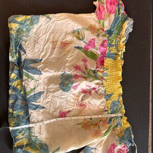 PINKO Floral Off-The-Shoulder Blouse - Made in Morocco